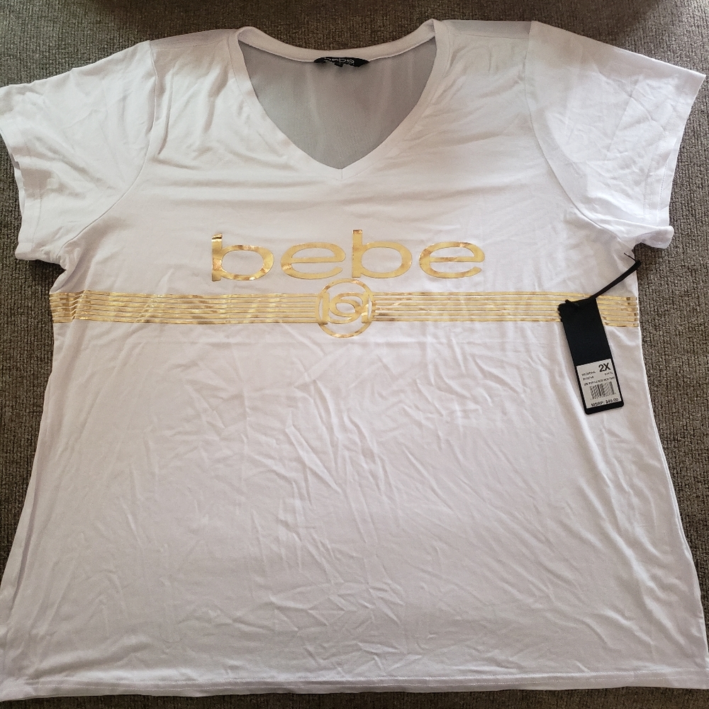 NWT Bebe Sport V-neck Tshirt, 2X